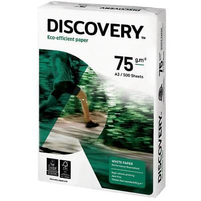 Discovery Eco-efficient A3 Kopieerpapier 75 g/m² Glad Wit 500 Vellen