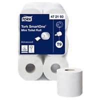 Tork Toiletpapier 2-laags T9 SmartOne Advanced Mini Jumbo 12 rollen van 620 vellen