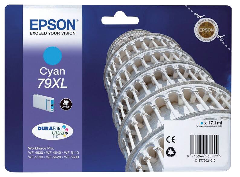 Epson 79XL Origineel Inktcartridge C13T79024010 Cyaan