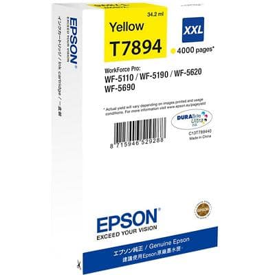 Epson T7894 Origineel Inktcartridge C13T789440 Geel