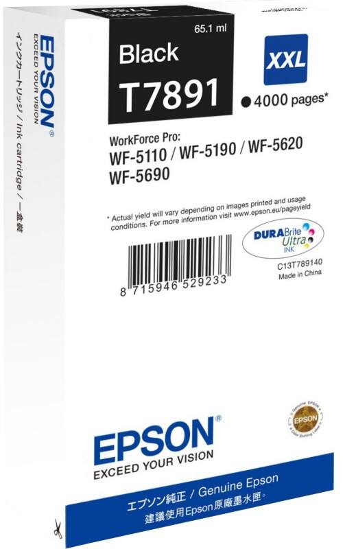 Epson T7891 Origineel Inktcartridge C13T789140 Zwart