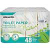 Niceday Professional Recycled 100% Toiletpapier 2-laags 6763373 48 Rollen à 200 Vellen