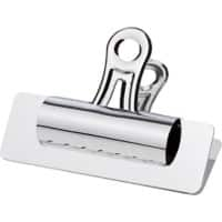 Viking Papierklemmen Bulldog Clips 100 mm Zilver Metaal 6 Stuks