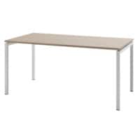 Bisley Quattro Basic Bureau Eiken 1.600 (B) x 800 (D) x 740 (H) mm Melamine, Staal