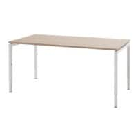 Bisley Quattro Basic Bureau Eiken 1.600 (B) x 800 (D) x 850 (H) mm Melamine, Staal  