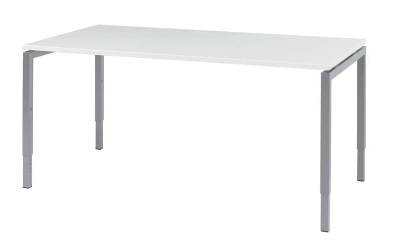 Bisley Quattro Basic Bureau Wit 1.600 (B) x 800 (D) x 850 (H) mm Melamine, Staal  