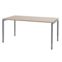 Bisley Quattro Basic Bureau Eiken 1.600 (B) x 800 (D) x 850 (H) mm Melamine, Staal  