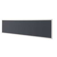 Bisley Scheidingswand Quattro desk basic Grijs, wit 1.800 x 350 mm