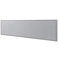 Bisley Scheidingswand Quattro desk basic Lichtgrijs Zilver 1.800 x 350 mm