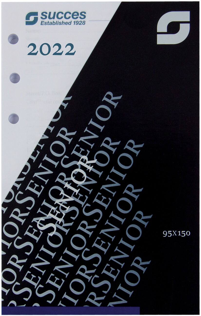 SUCCES Agendavulling Senior A6 Dag per pagina 4 Talen 2022 Wit