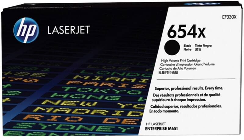 HP 654X originele tonercartridge CF330X zwart