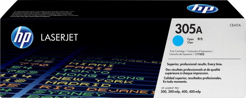 HP 305A Origineel Tonercartridge CE411AC Cyaan