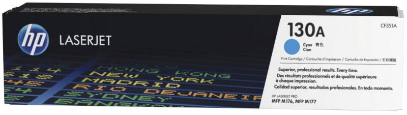 HP 130A originele tonercartridge CF351A cyaan