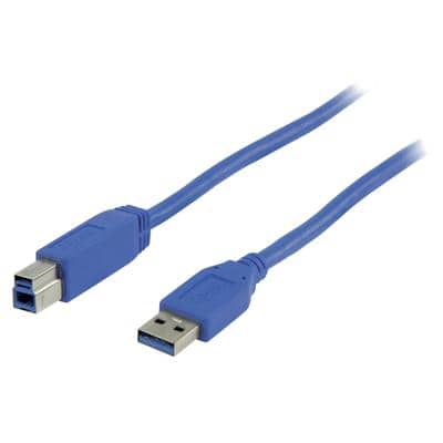 Value Line VLCP61100L10 1 x USB A male naar 1 x USB A male kabel 1m Blauw