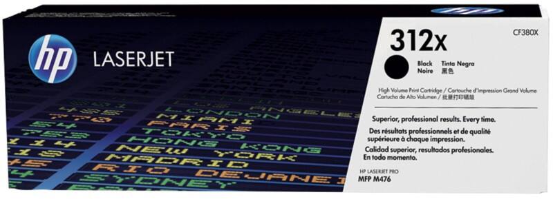 HP 312X originele tonercartridge CF380X zwart