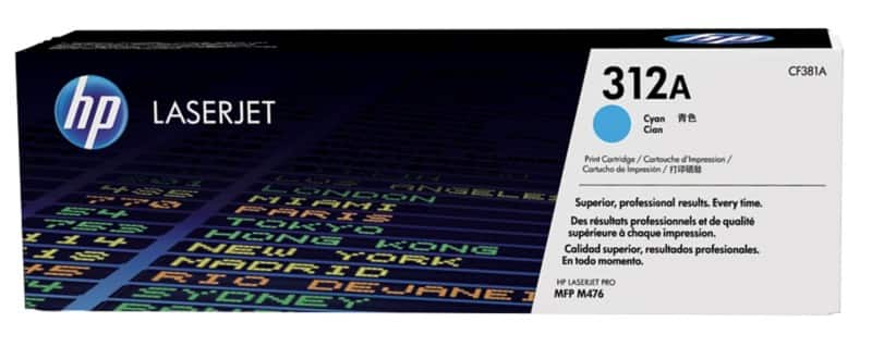 HP 312A originele tonercartridge CF381A cyaan