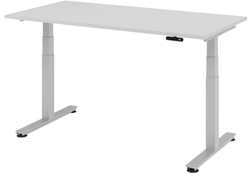 Hammerbacher Zit-sta bureau XDSM16/5/S Grijs 1.600 x 800 x 635 mm