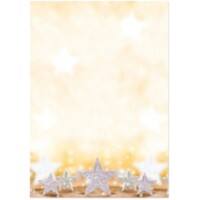 Sigel Glitter Stars Briefpapier A4 Mat 90 g/m² 21 x 29,7 cm Goud, zilver 100 Vellen