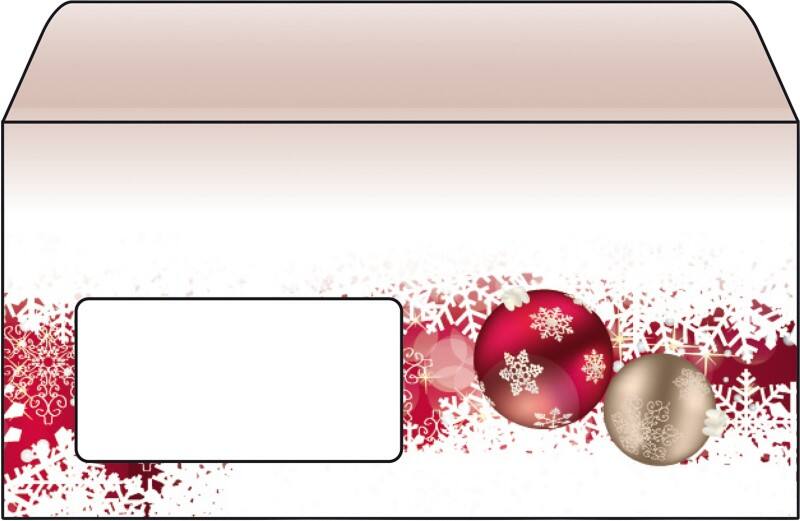 Sigel Frozen Enveloppen 11 x 22 cm Bruin, rood 50 Stuks