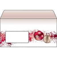 Sigel Frozen Enveloppen 11 x 22 cm Bruin, rood 50 Stuks