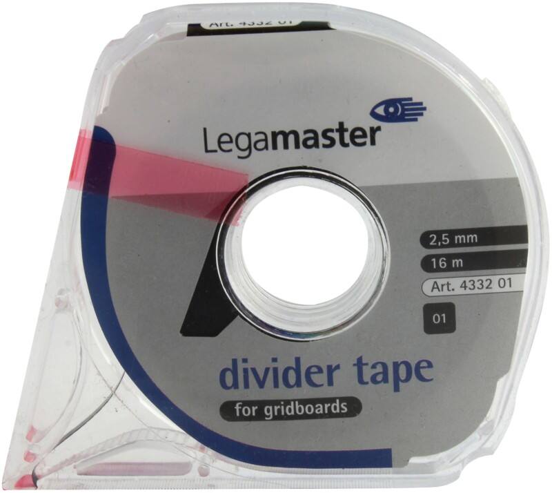 Legamaster Verdeeltape 7-433201 Zwart 2,5 mm x 16 m