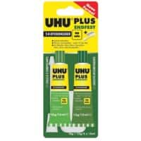 UHU PLUS ENDFEST Lijm Permanent Vloeibaar Transparant 2 Stuks à 15 ml