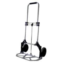 Viso Steekwagen RP60FOL Inklapbaar, rubberen wielen Aluminium 48,5 x 43 x 98 cm Zilver