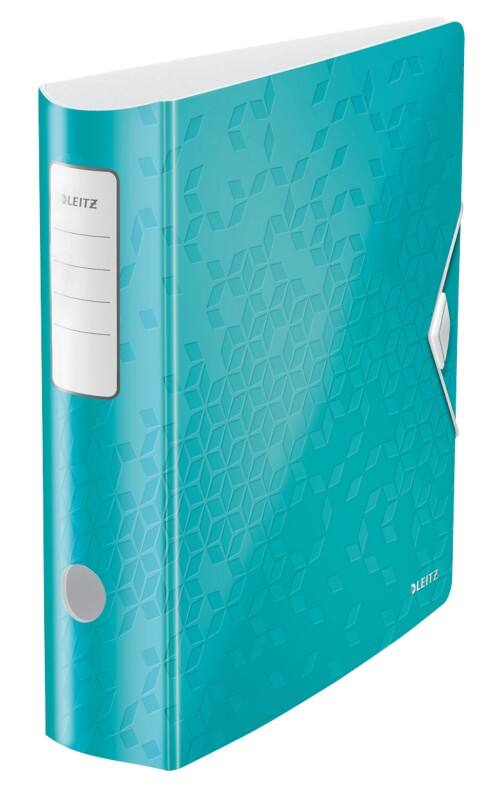 Leitz 180° Active WOW Breed Ordner A4 82 mm IJsblauw 2 Ringen 1106 Polyschuim Staand Gerecycled
