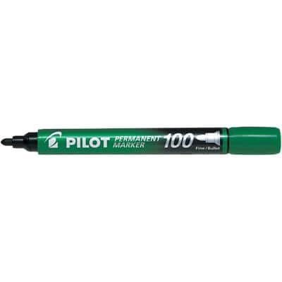 Pilot Super Grip 100 permanentmarker fijn ronde punt 1 mm groen