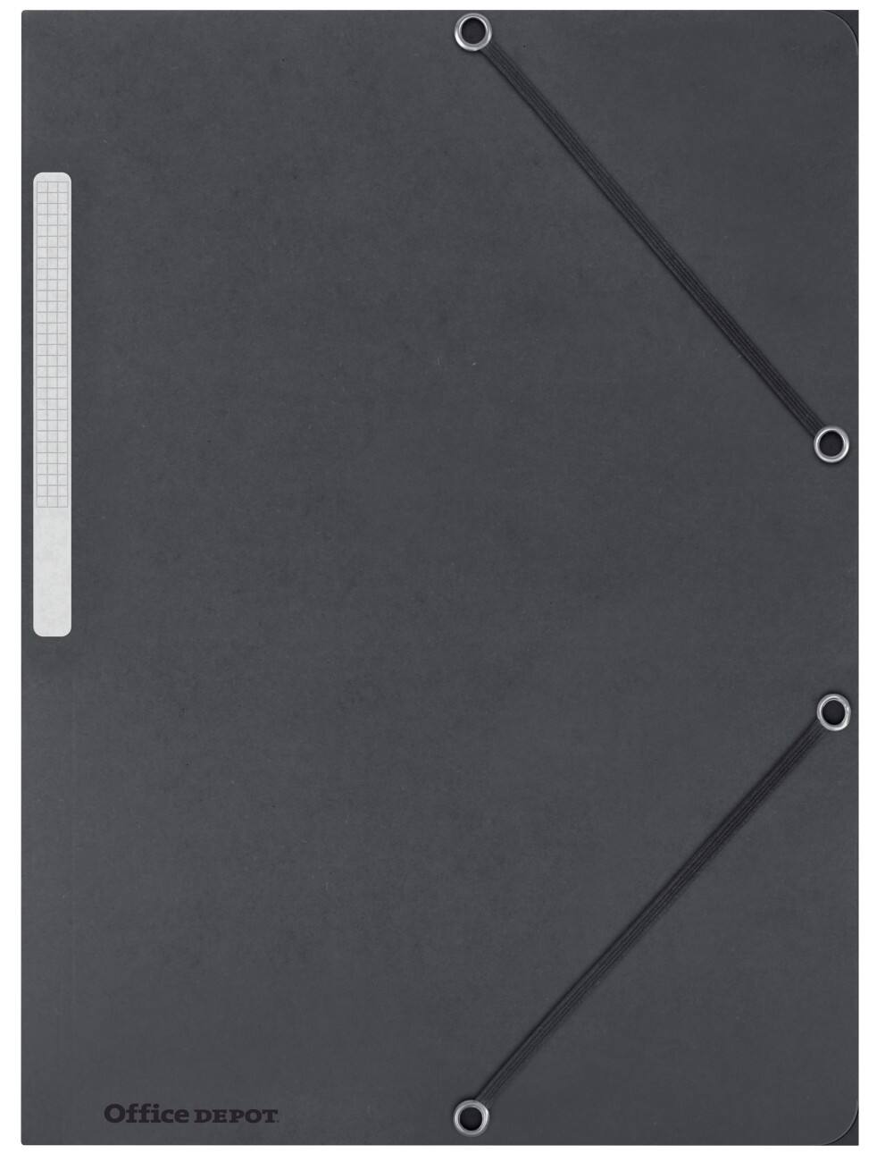 Office Depot 3-flap mappen A4 Zwart Karton 24 x 32 cm