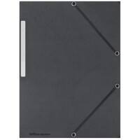 Office Depot 3-flap mappen A4 Zwart Karton 24 x 32 cm