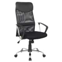 Niceday Basic Tilt ergonomische bureaustoel met armleuningen en verstelbare zitting Mosil mesh stof zwart