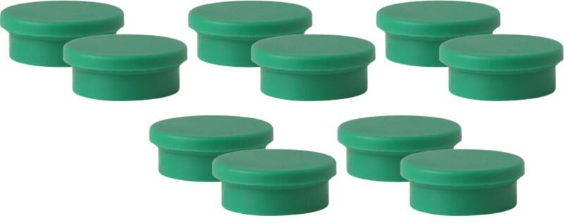 Viking Magneten Groen 1,1 kg draagkracht 20 mm 10 Stuks