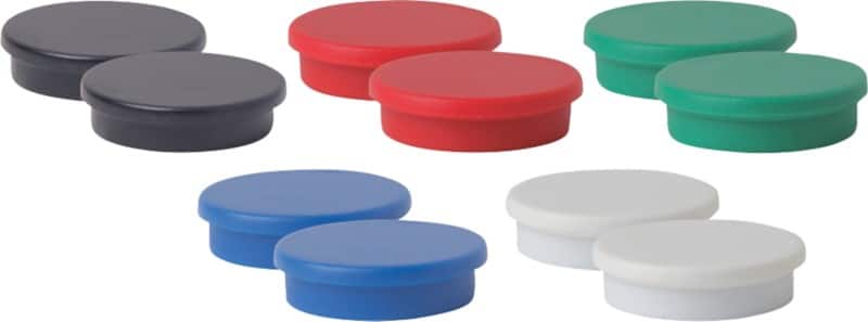 Viking Whiteboard-magneten Magnetisch 3 x 3 cm Kleurenassortiment 6851700 10 Stuks