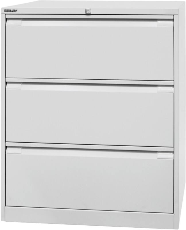 Bisley Archiefkast Staal 3 lades 800 x 622 x 1.016 mm Lichtgrijs
