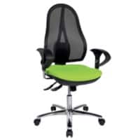 TOPSTAR Open Point SY Deluxe Bureaustoel Synchroonmechanisme Mesh, stof 2D-armleuning Groen, zwart 110 kg Open Point