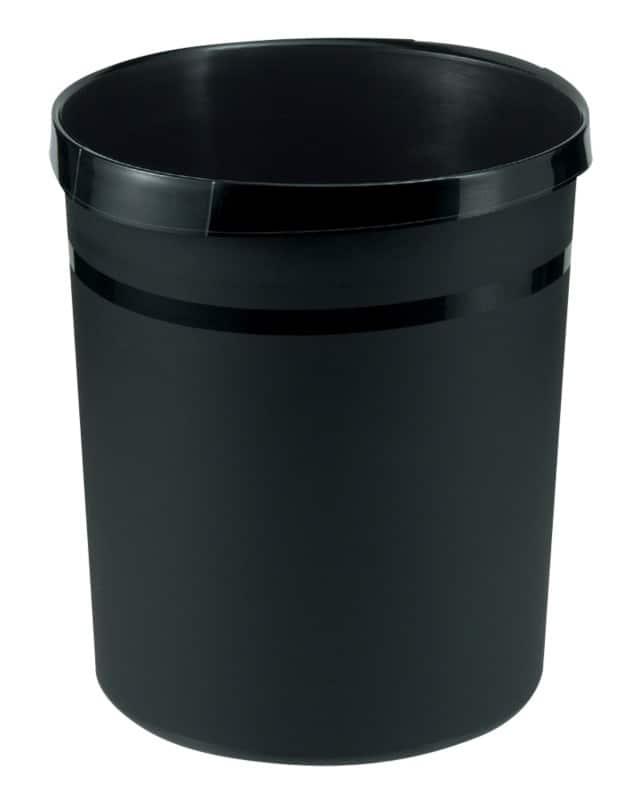 HAN Prullenbak 18 l Zwart PP (polypropeen) GRIP