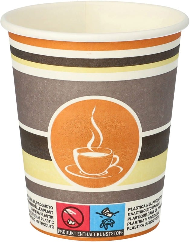 PAPSTAR Wegwerpbekers Papier 200 ml 80 mm Kleurenassortiment 50 Stuks