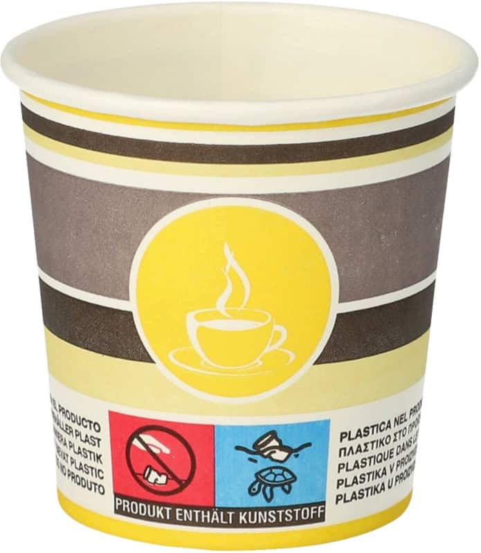 PAPSTAR Wegwerpbekers Karton 100 ml 60 mm Multikleur 80 Stuks