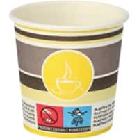 PAPSTAR Wegwerpbekers Karton 100 ml 60 mm Multikleur 80 Stuks