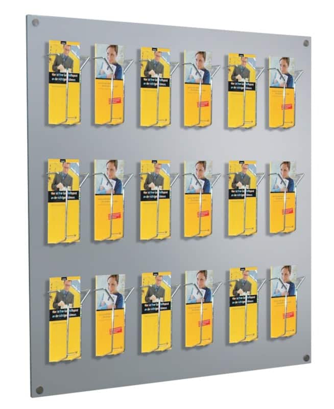 Kerkmann Focus DL Folderhouder Wandmontage Zilver 6203 75 x 6,5 x 100 cm