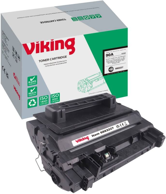 Viking 90A compatibele HP tonercartridge CE390A zwart