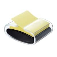 Post-it Super Sticky Z-Notes Pro Dispenser Zwart met één blok 76 x 76 mm Kanariegeel 90 Vellen