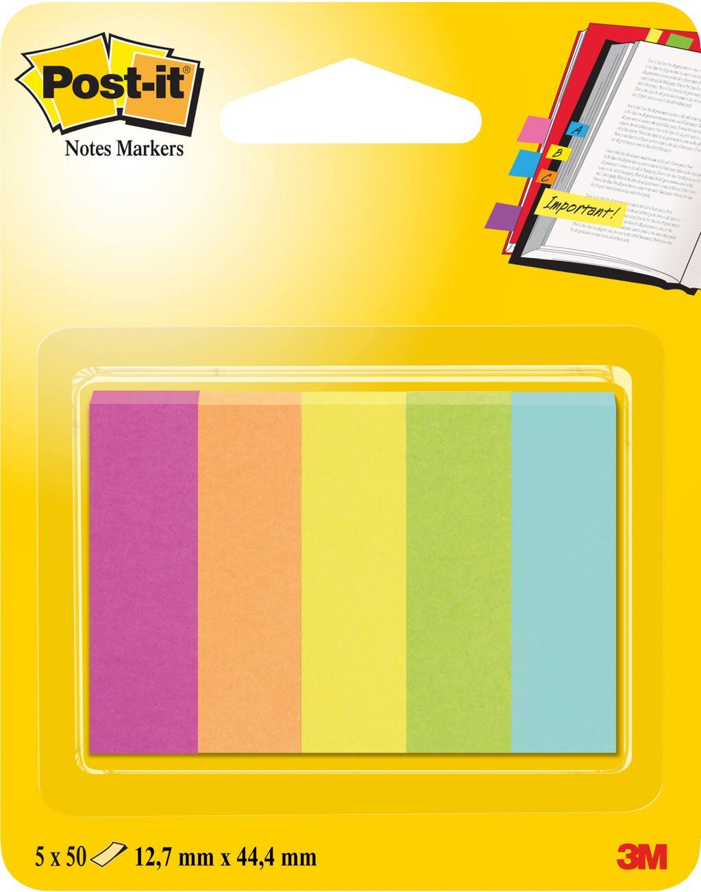 Post-it Indexen 15 x 50 mm Kleurenassortiment 50 x 5 Stuks