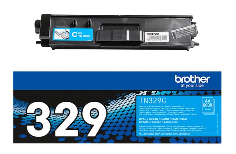 Brother TN-329C Origineel Tonercartridge Cyaan