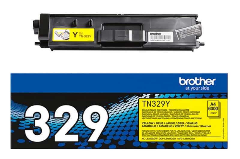 Brother TN-329Y Origineel Tonercartridge Geel