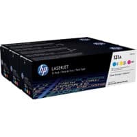 HP 131A originele tonercartridge U0SL1AM cyaan, geel, magenta multipak 3 stuks