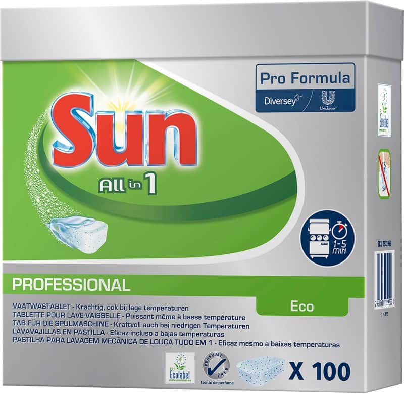 Sun Vaatwastabletten All-in-1 Eco 100 Stuks