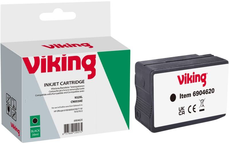 Viking 932XL compatibele HP inktcartridge CN053E zwart