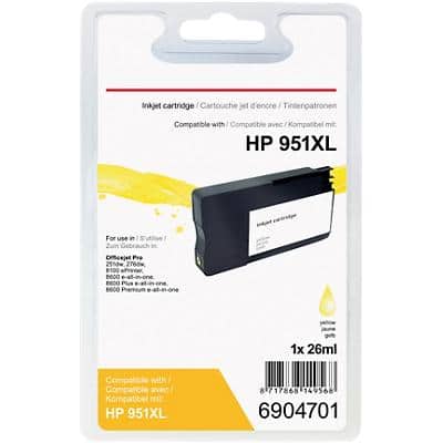 Office Depot 951XL compatibele HP inktcartridge CN048AE geel